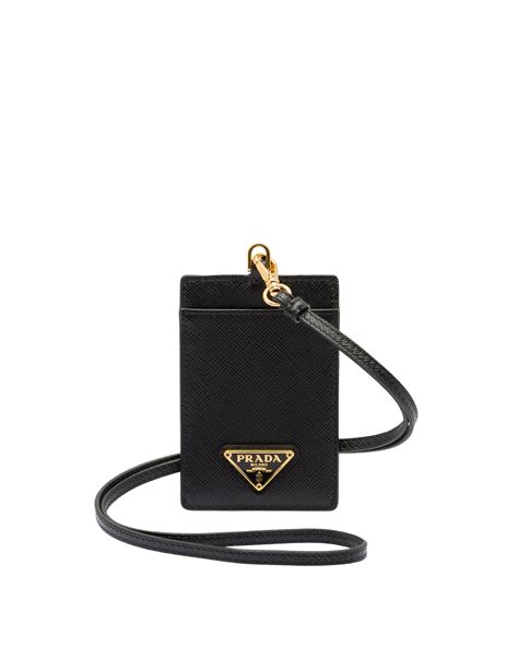 id holder prada|prada id holder black.